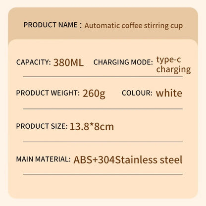 Caffino 2 GO® Automatic Mixing Coffee Cup